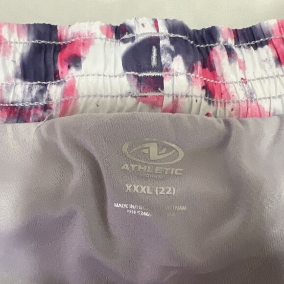 Women’s Athletic Shorts With Pockets Drawstring Pink multi color Size XXL - Picture 2 of 4